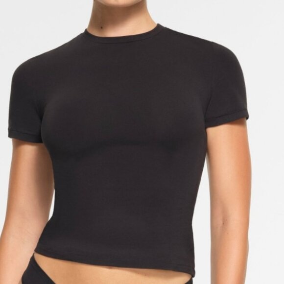 skims cotton jersey short sleeve tee - Picture 1 of 4